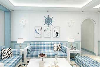 昆明地中海风格-客厅
