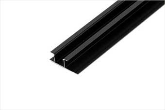 昆明航空纤维墙咔铝合金带灯中条（哑黑氧化）