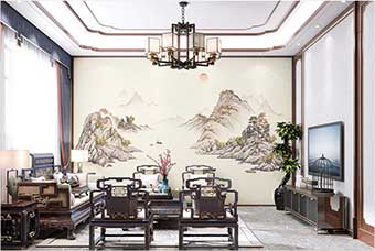 昆明森佰汇航空纤维墙咔（巴山蜀水）