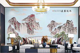 昆明森佰汇航空纤维墙咔（鸿运当头）